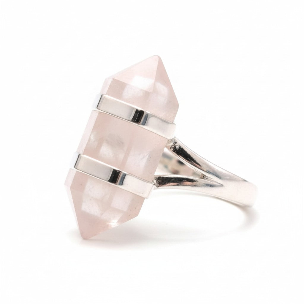 Rose Quartz ISIS Ring SS