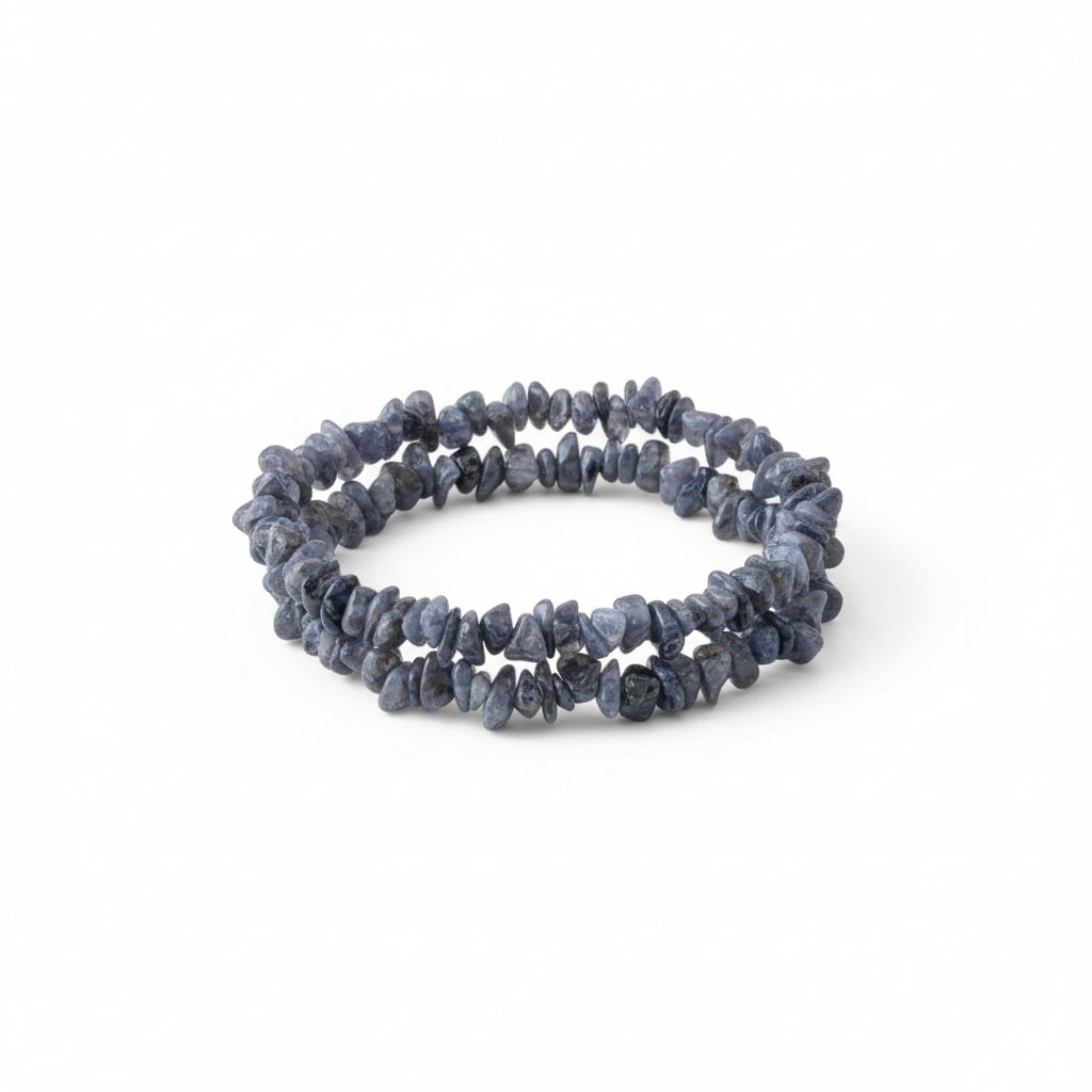 Iolite Crystal Chip Bracelets ~ Intuition & Study