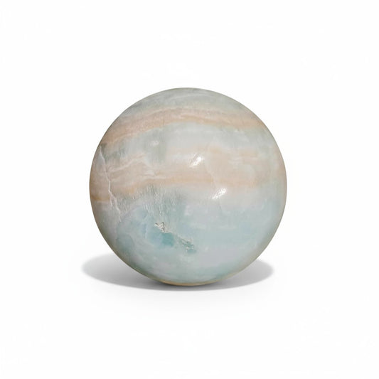 Caribbean Calcite Crystal Sphere 7.5cm