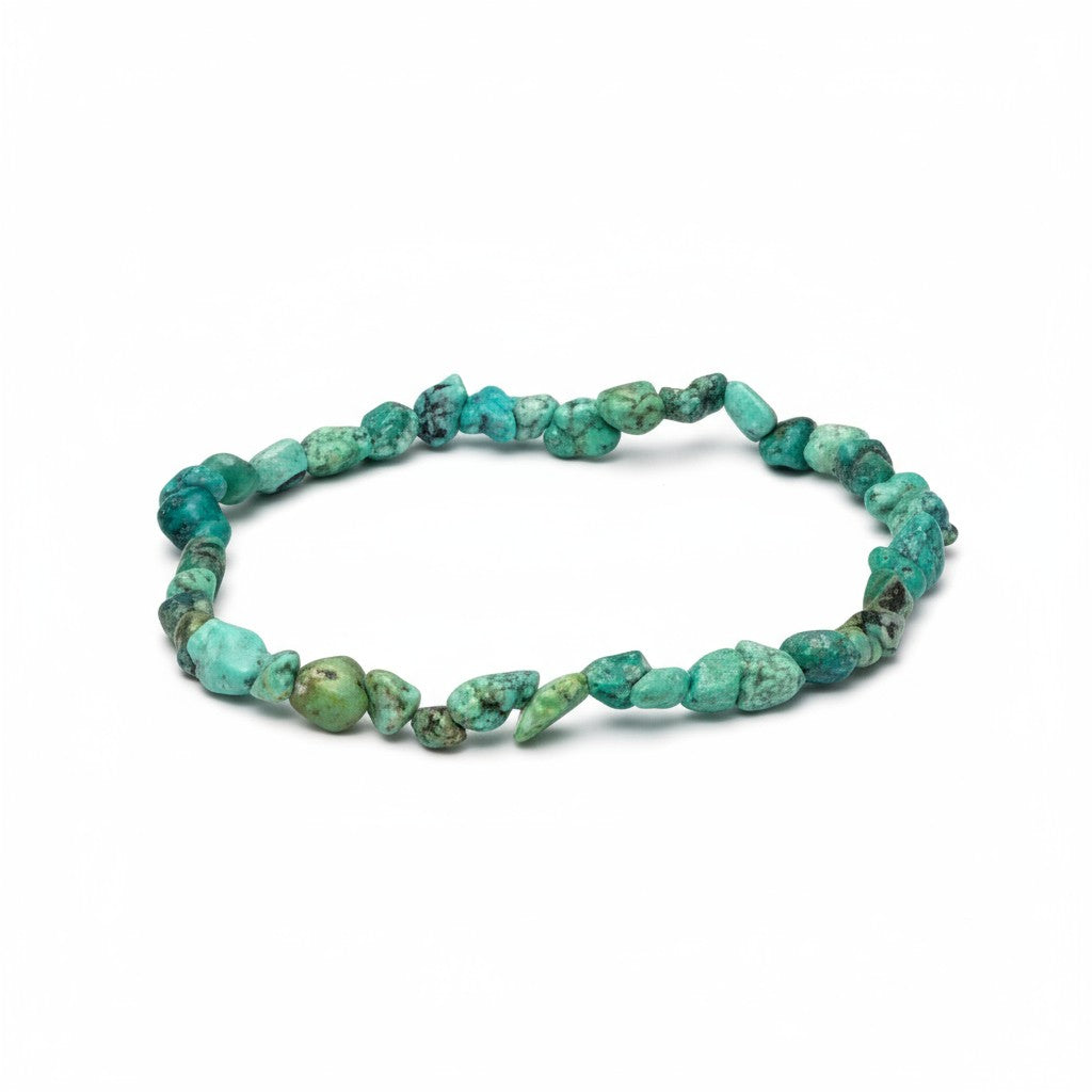 Turquoise Crystal Chip Bracelet