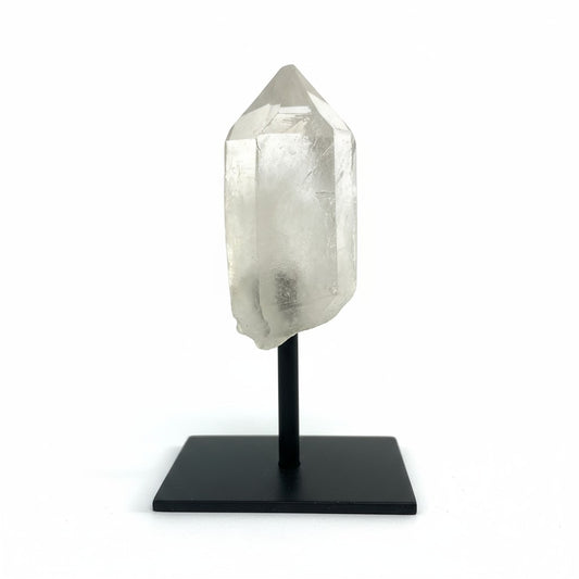 Clear Quartz Crystal Point on Stand