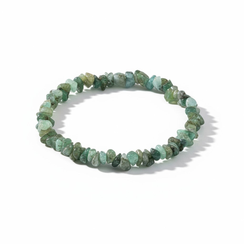 Emerald Crystal Chip Bracelets
