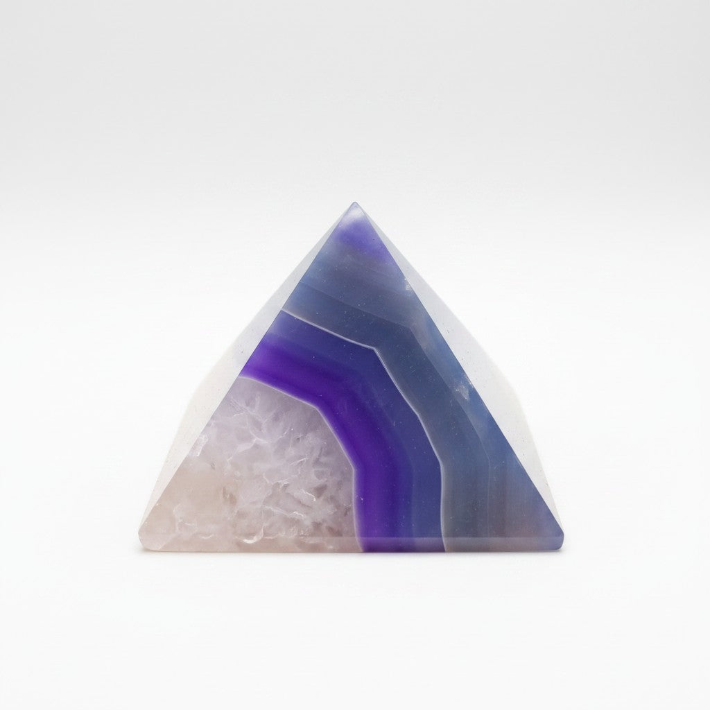 Purple Agate Pyramid 001