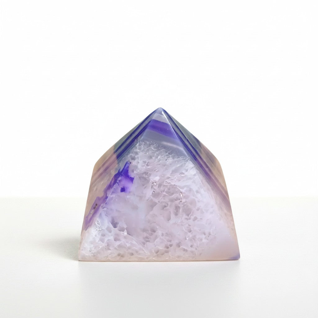Purple Agate Pyramid 002