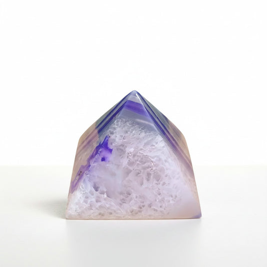 Purple Agate Pyramid 002