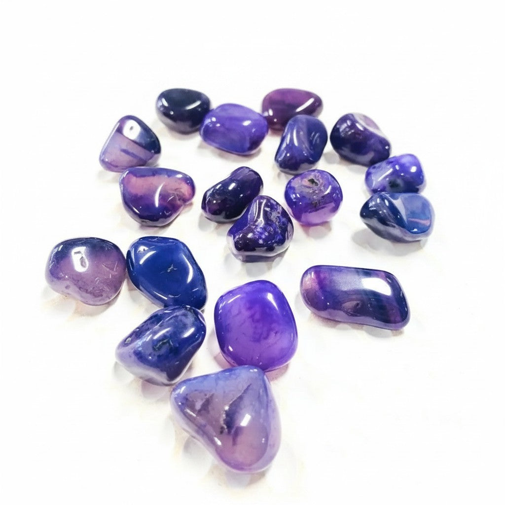Purple Agate Tumbled Crystals ~ Boosts Intuition & Supports Meditation