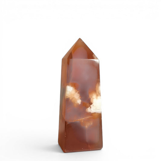 Amber\Honey Calcite Obelisk 001