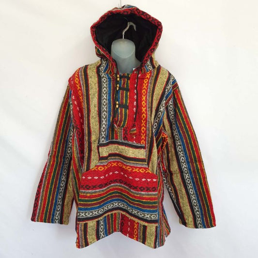 Jacket Fleece Lined Soft Brushed Cotton Hooded Jacket - Warm Nepalese Diamond Pattern Hoodie Hippy Jacket Hoody Zip Pockets Unisex