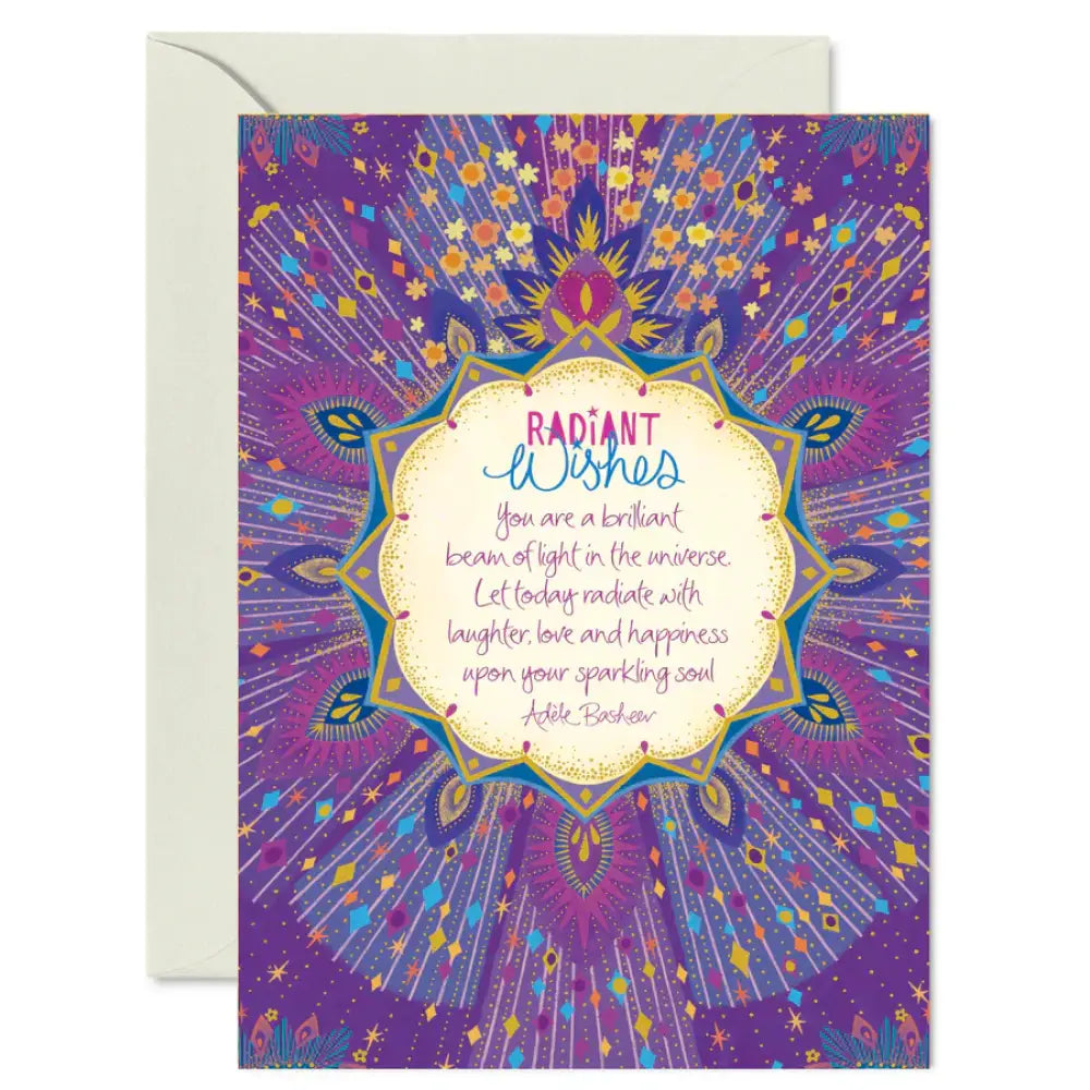 Radiant Wishes Greeting Card greeting cards
