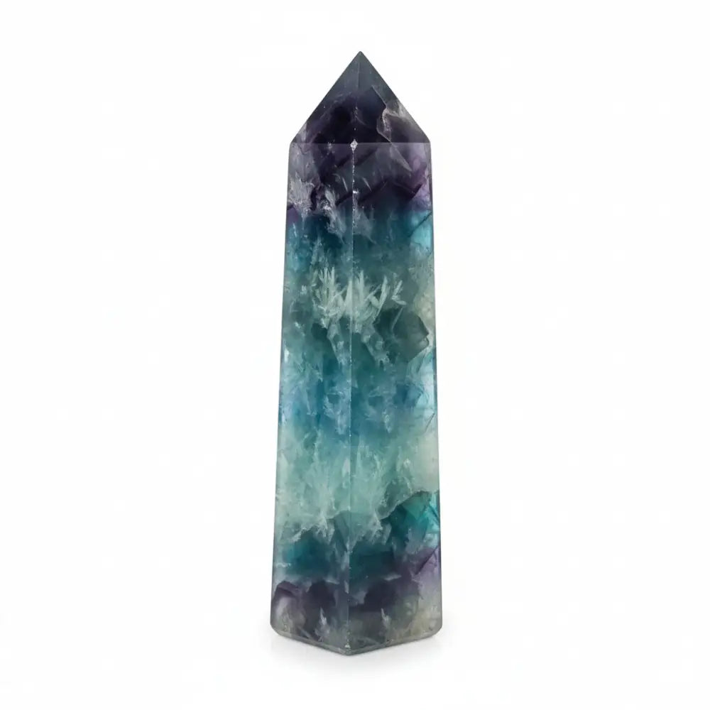 Rainbow Feather Fluorite Obelisks Crystal obelisk