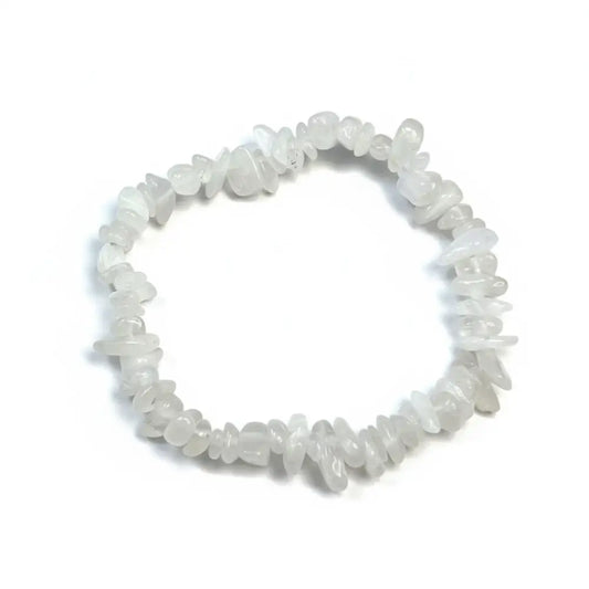 Rainbow Moonstone Chip Bracelet Bracelets