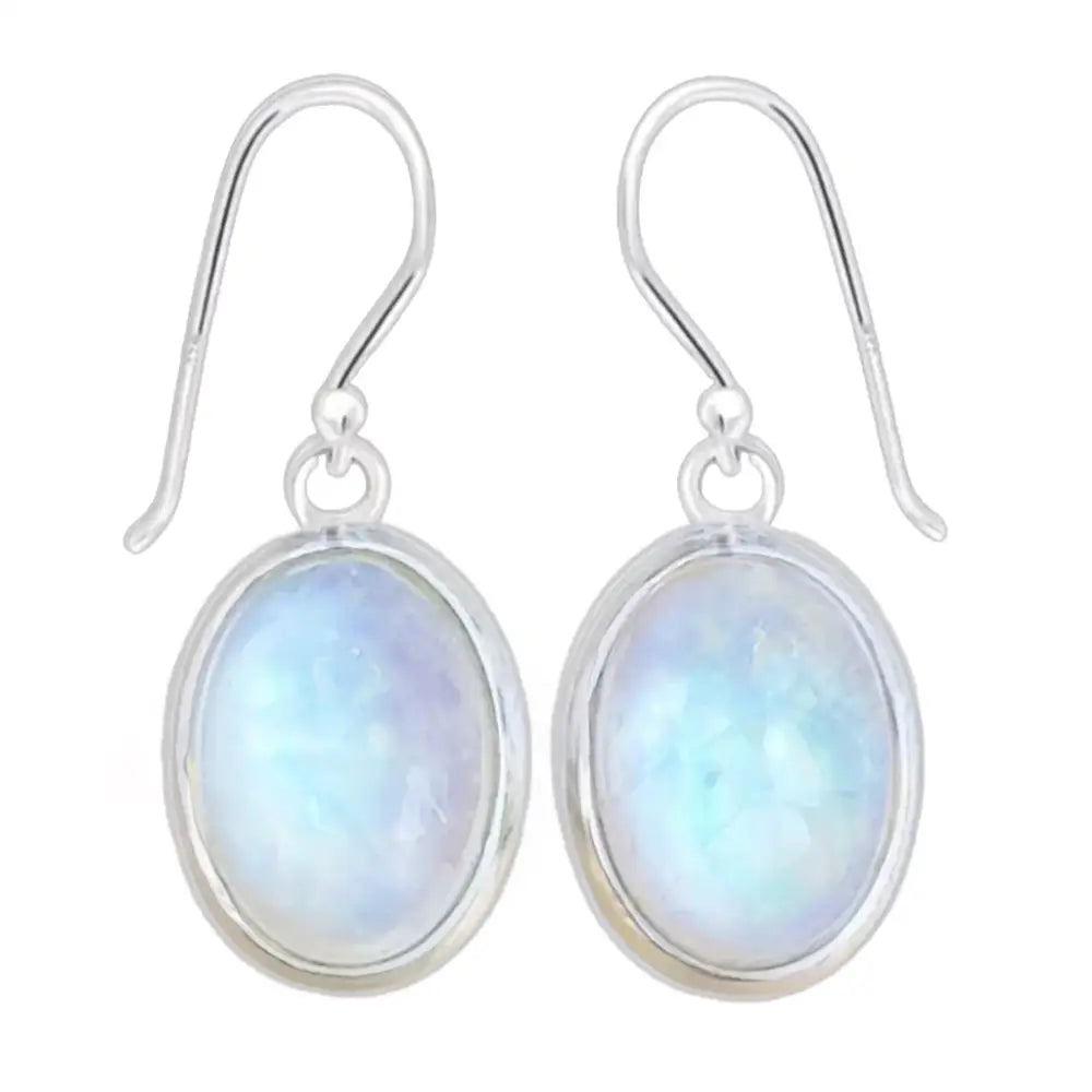 Rainbow Moonstone OVAL Earrings Earrings