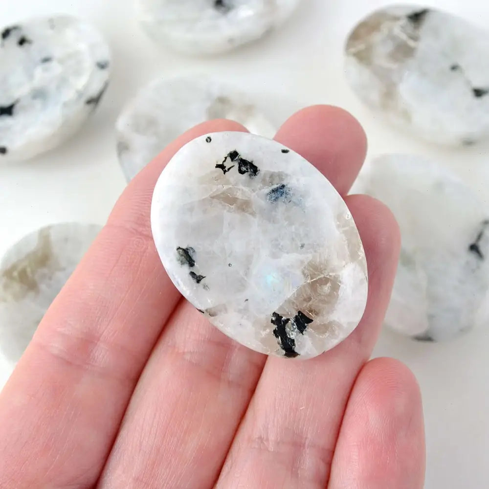 Rainbow Moonstone Worry Stone