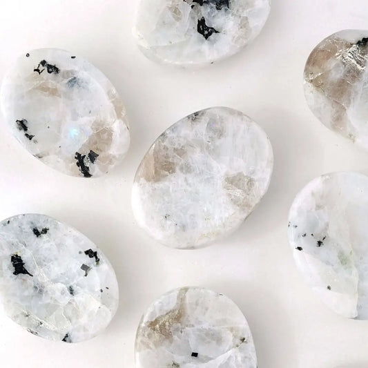 Rainbow Moonstone Worry Stone