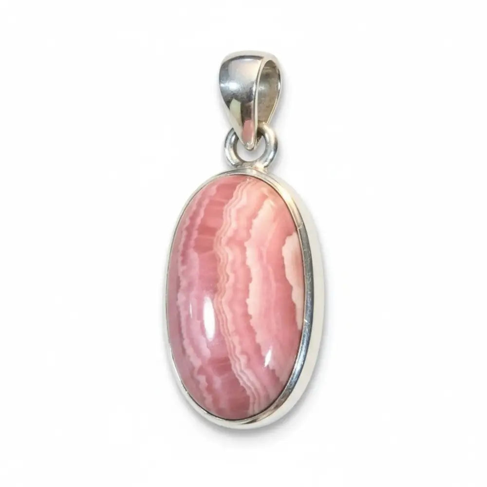 Rhodochrosite Pendant SS PENDANT