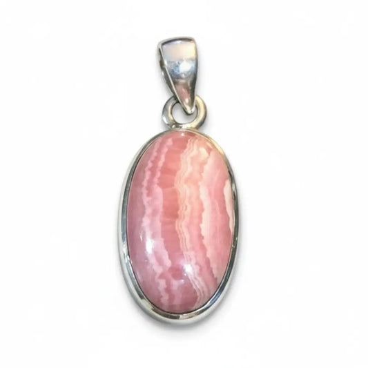 Rhodochrosite Pendant SS PENDANT
