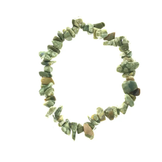 Rhyolite / Rainforest Jasper Crystal Chip Bracelets Bracelets