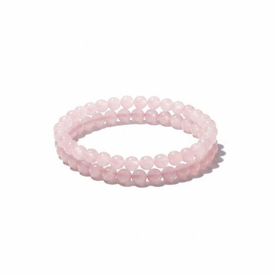 Rose Quartz Bead Bracelet