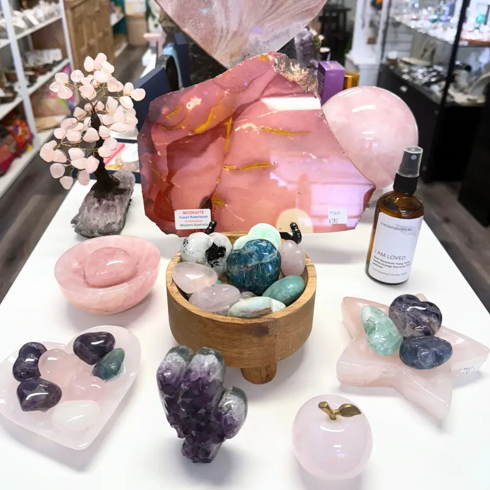 Rose Quartz Crystal Apples crystal apple