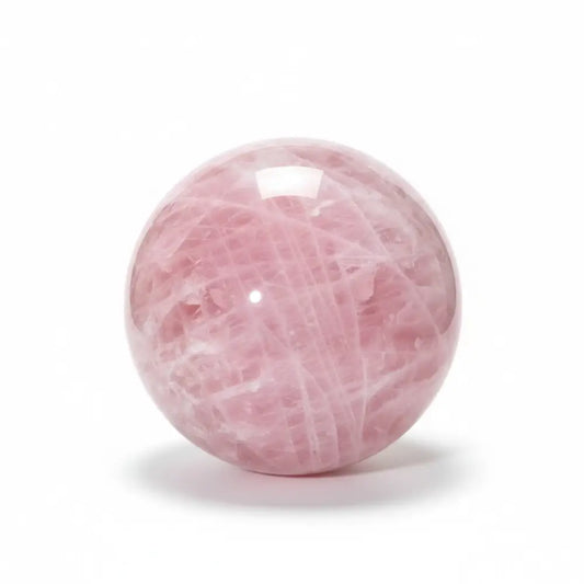 Rose Quartz Crystal Sphere with Stand - Large Crystal sphere