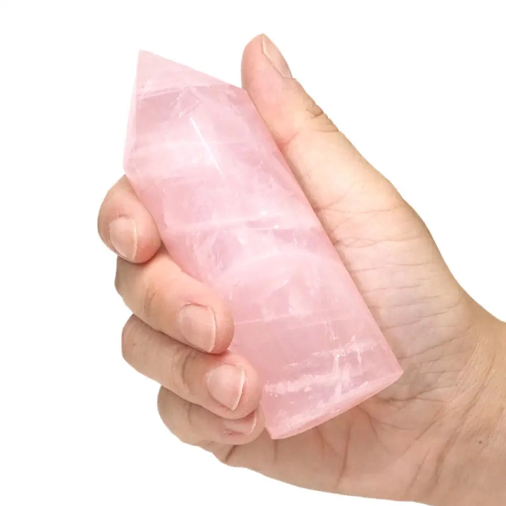 Rose Quartz Cylinder Points crystal point