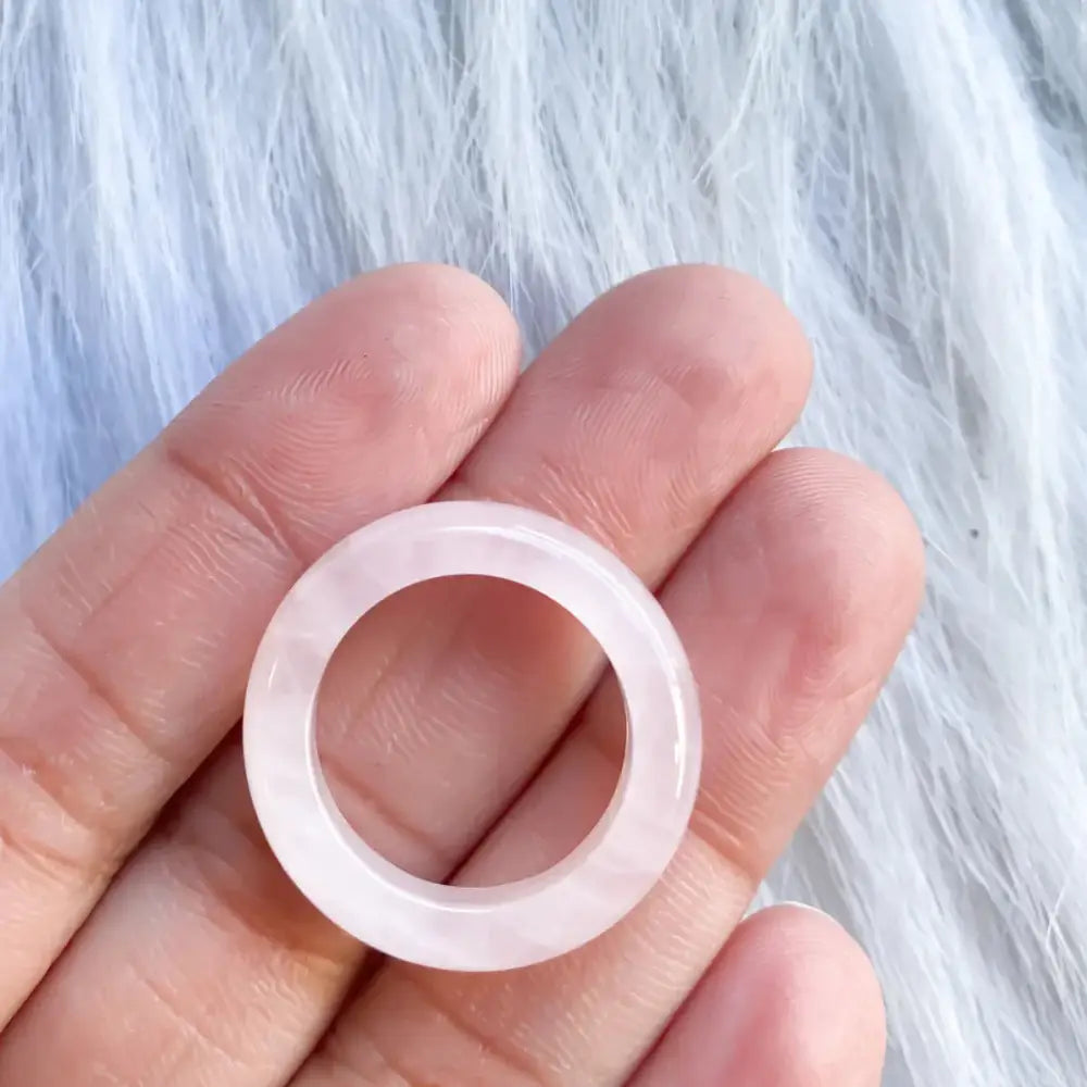 Rose Quartz Ring Rings