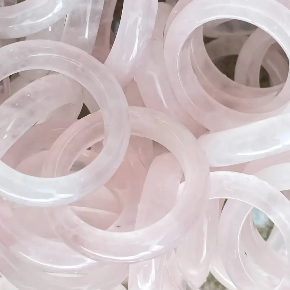 Rose Quartz Ring Rings