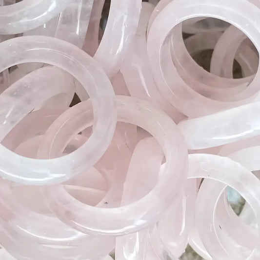 Rose Quartz Ring Rings
