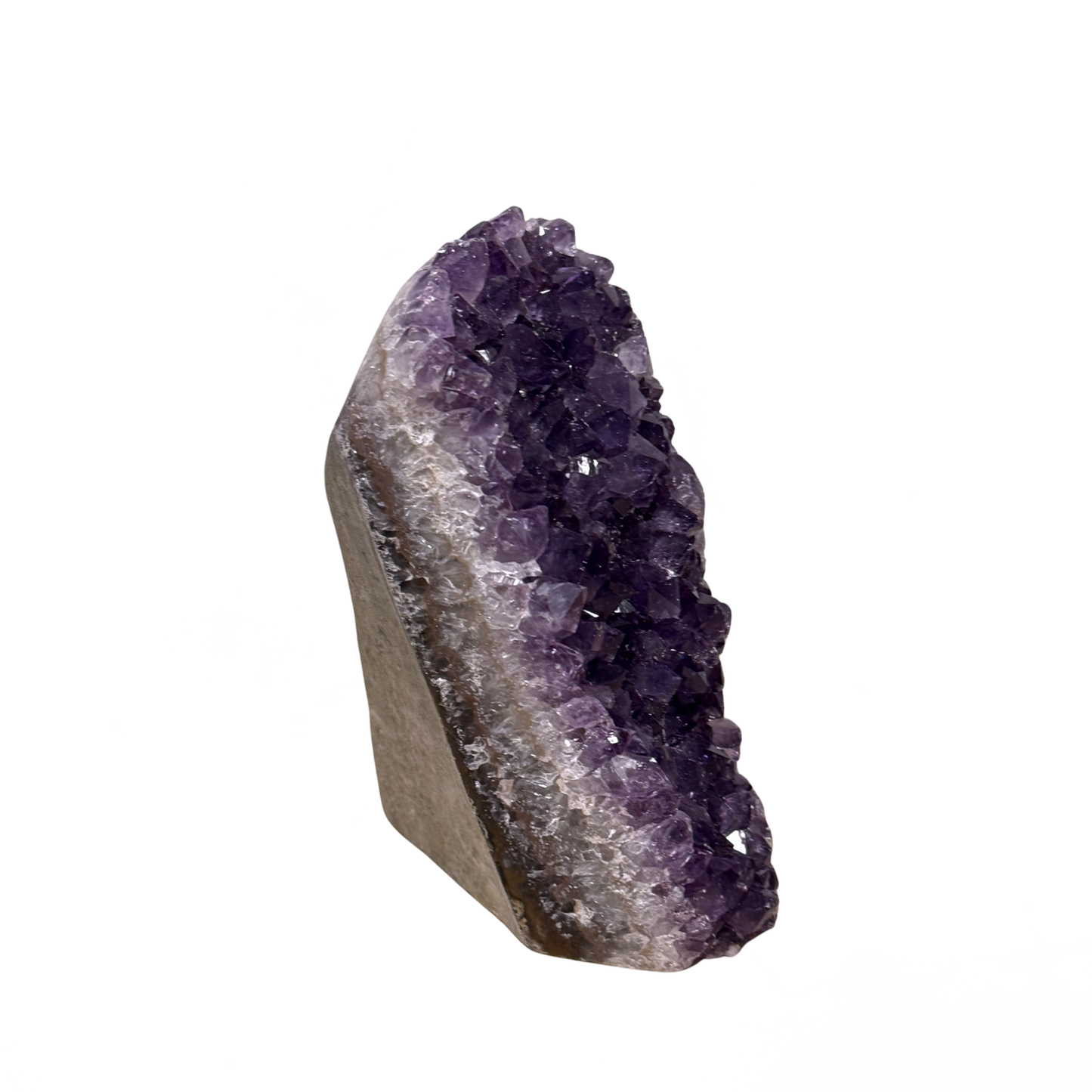 Amethyst Geode Base Cut Polished Edge 026