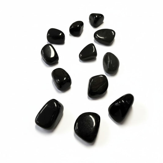 Lemurian Black Jade Tumble ~ Boosts Grounding & Resiliance