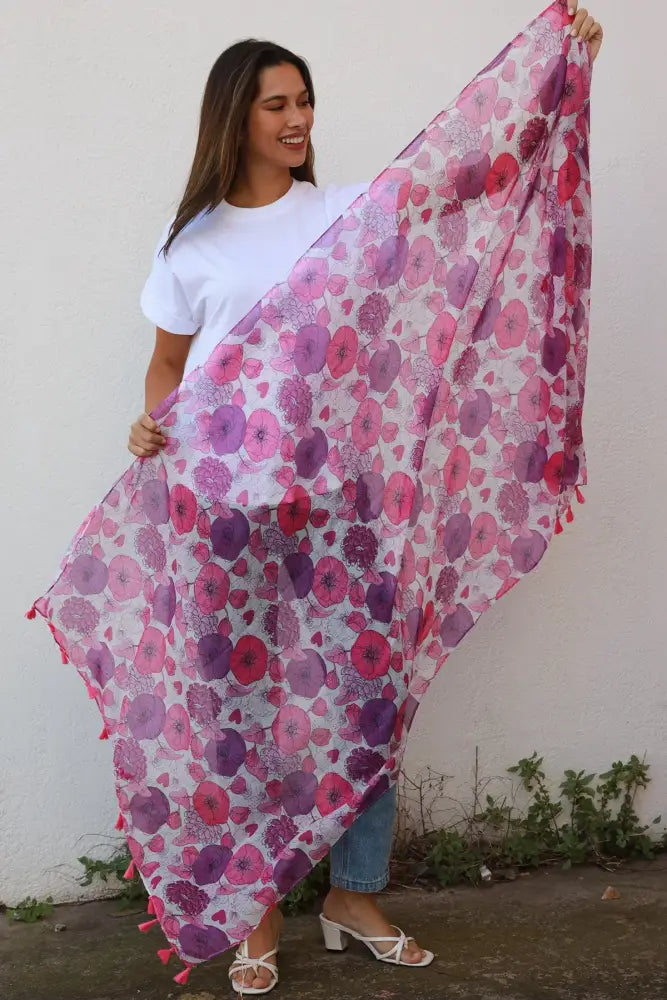 Scarf - Seasonal Bohemian - Pinks scarf