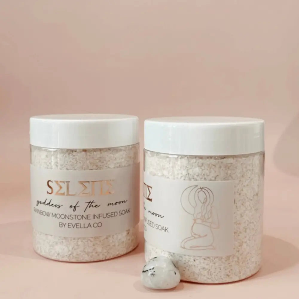 SELENE | goddess of the moon | crystal infused bath soak bath soak