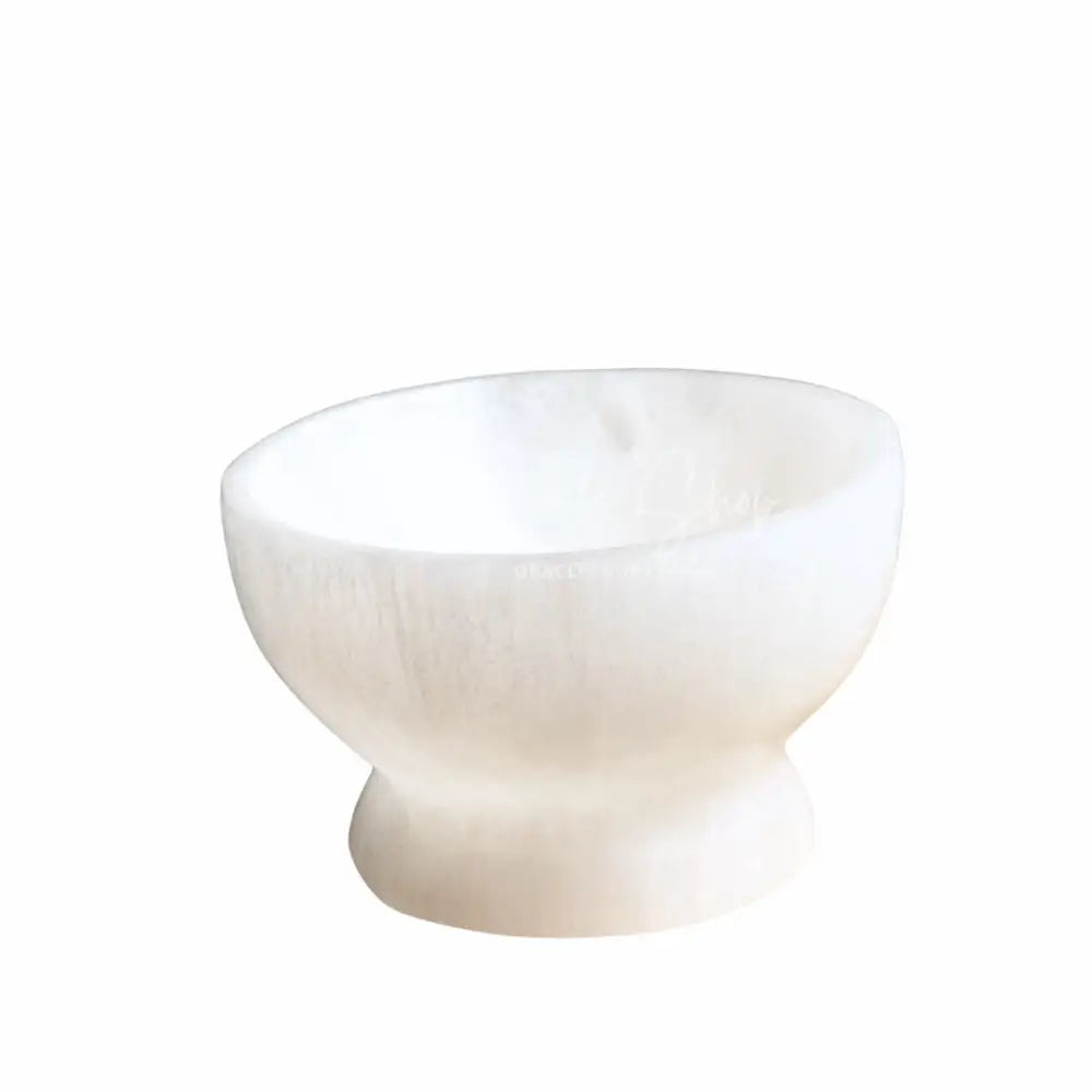 Selenite Bowls with Stands selenite bowl
