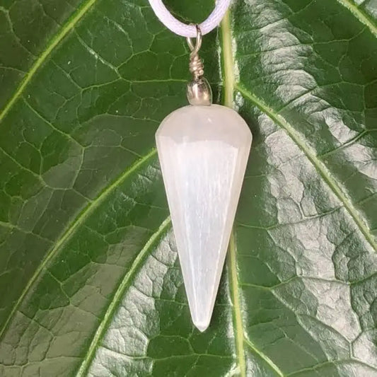 Selenite Pendants Points Crystal pendant