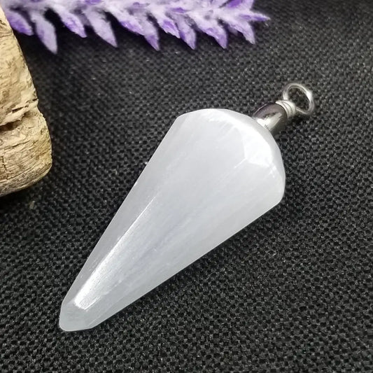 Selenite Pendants Points Crystal pendant