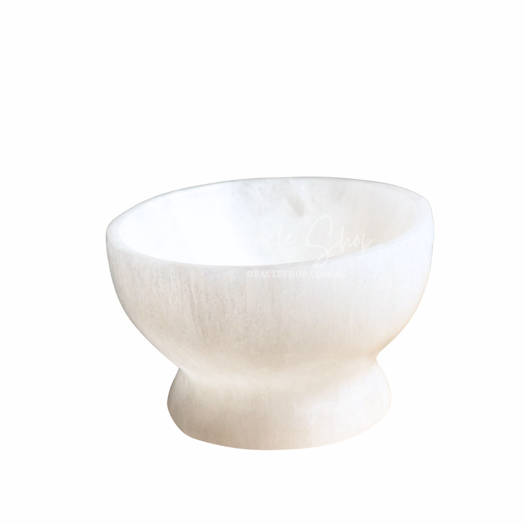 Selenite Bowls with Stands