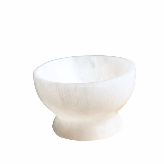 Selenite Bowls with Stands