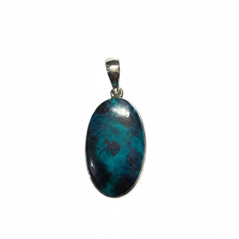Shattucktite Oval Pendant in Silver PENDANT