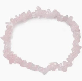 Rose Quartz Crystal Chip Bracelet