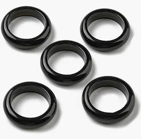 Black Obsidian Rings