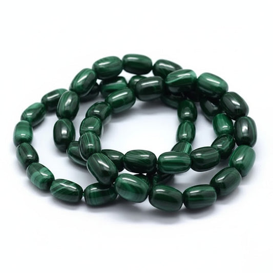 Malachite Tumble Bead Bracelets