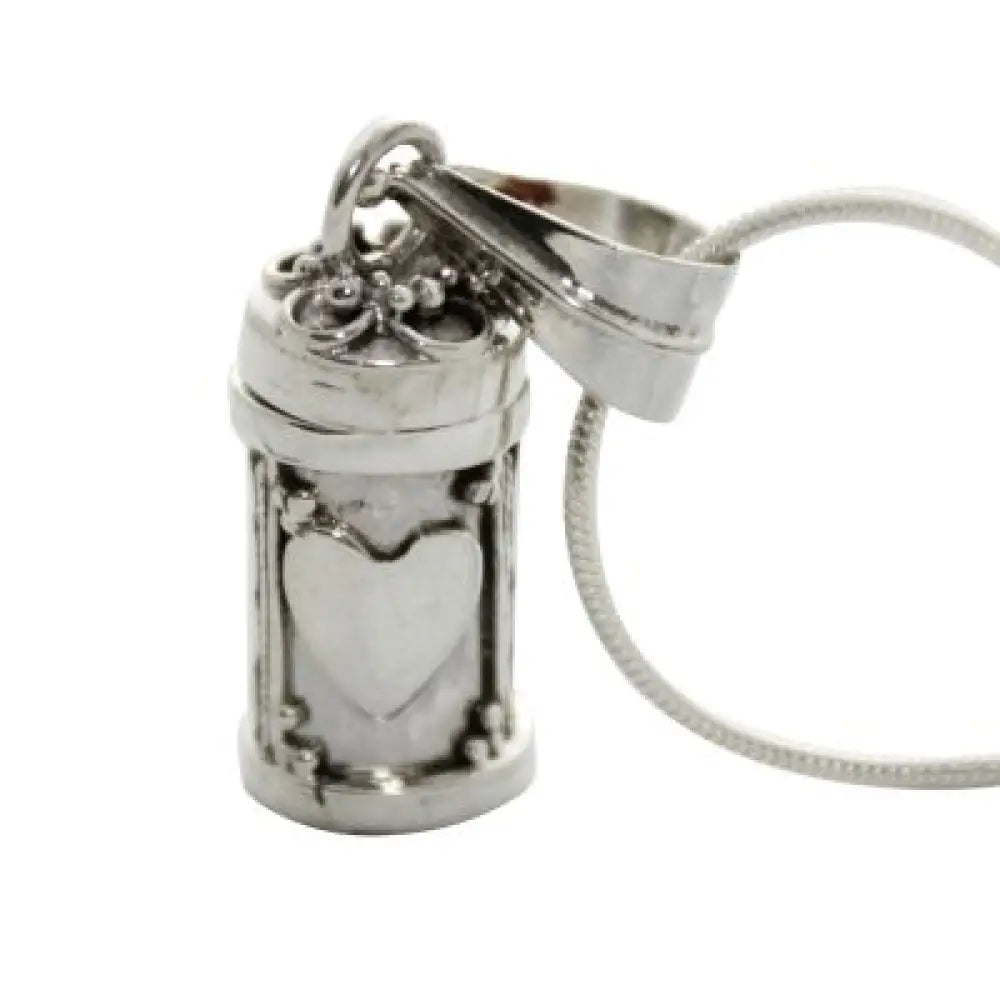 Silver Tiny Hearts Keepsake Locket keepsake pendant