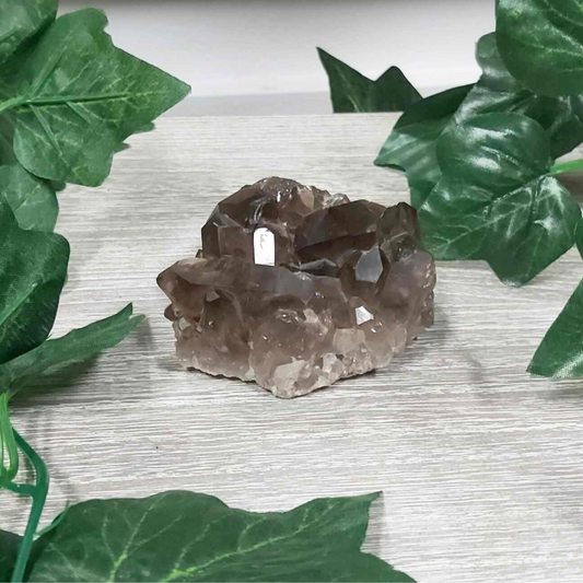 Smoky Quartz Cluster Geode 003