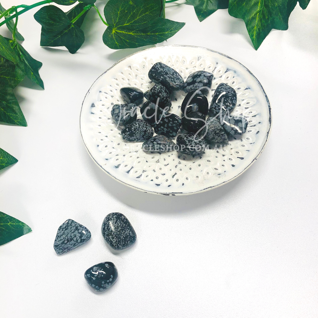 Snowflake Obsidian Tumbled