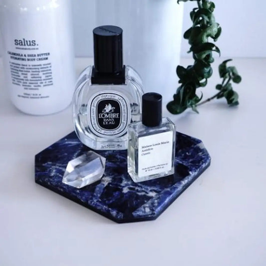 Sodalite Crystal Crush Platter CHARGING PLATE
