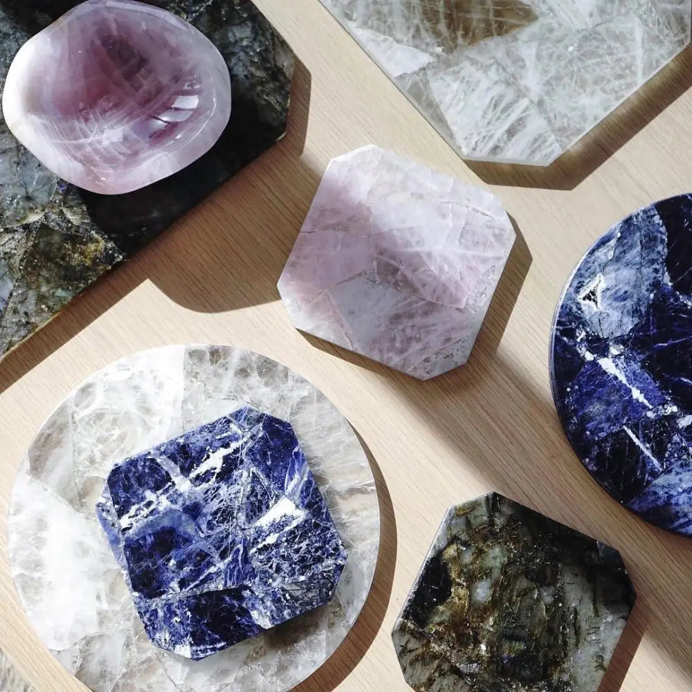 Sodalite Crystal Crush Platter CHARGING PLATE