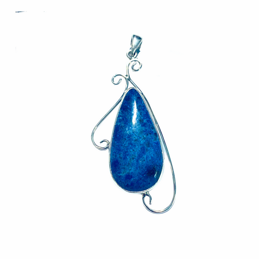 Sodalite Aztec Pendant Silver