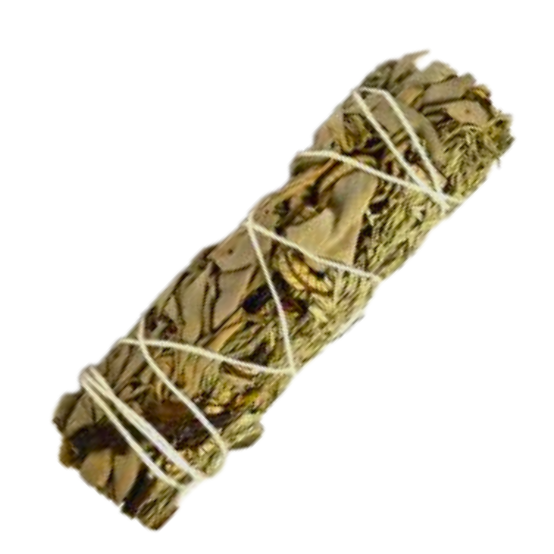 Smudge Stick WHITE SAGE, YERBA SANTA, & BLUE SAGE MIX Small