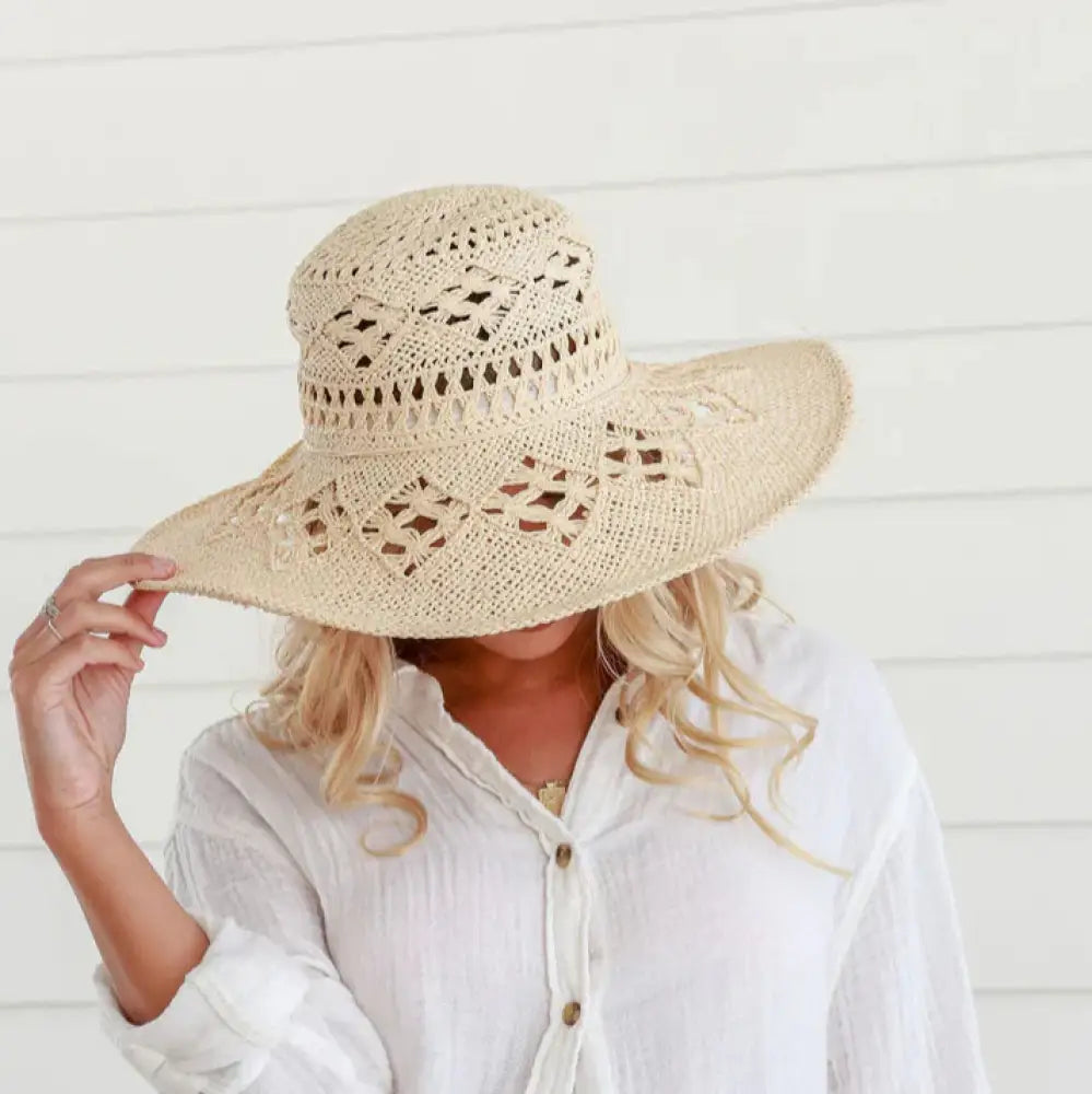 Straw Hat Wide Brim hat