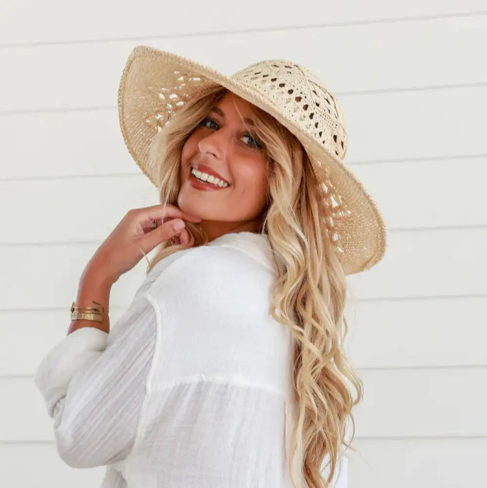 Straw Hat Wide Brim hat